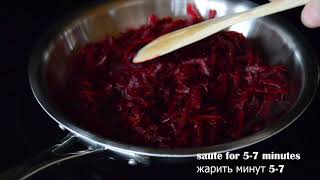 Authentic Ukrainian Borscht  How to make Ukrainian red beet soup [upl. by Ylecara]