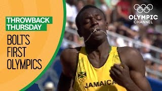 Usain Bolts First Olympic Race  Throwback Thursday [upl. by Zug]