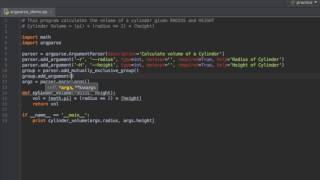 Python Tutorial  Argparse [upl. by Vinnie177]