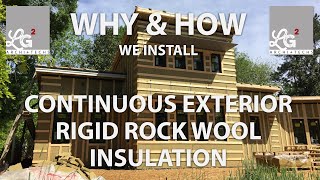 Why and How We Install Continuous Exterior Rock Wool Insulation [upl. by Aihtniroc]