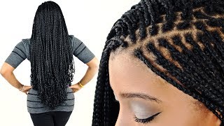 How To MICRO BRAIDS For Beginners Step By Step [upl. by Amie]