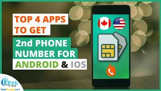 Top 4 Temporary Burner Number Apps 2nd PHONE NUMBER [upl. by Mazonson]