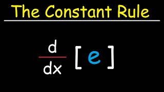 The Constant Rule For Derivatives [upl. by Lehmann]