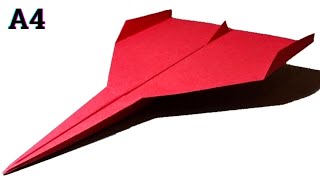 How to make a Paper Airplane impossible plane  Como hacer un avion en papier aviao de papel [upl. by Inotna853]