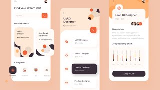 Best 20 Example UIUX Design For Mobile App  UIUX Animation Design [upl. by Seldon]