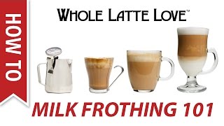 Milk Frothing for Beginners [upl. by Airbmat]