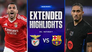 Benfica vs Barcelona Extended Highlights  UCL League Phase MD 7  CBS Sports [upl. by Rosemarie219]