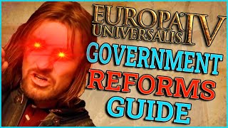 EU4 Government Reforms Guide I Which Government Type is The Strongest [upl. by Buckden]