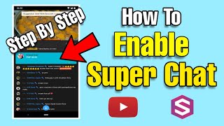 How To Enable Super Chat On Youtube 2021  Step By Step [upl. by Aggie]