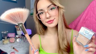 ASMR Fast amp Aggressive Doing Your Makeup 🌸 Roleplay Layered Sounds Personal Attention Skincare [upl. by Atinahc]