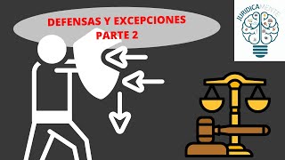 DEFENSAS Y EXCEPCIONES PARTE 2  Litispendencia  Pago  Compensación  Legitimación  Obscuridad [upl. by Kylynn]