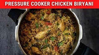 Chicken Biryani Recipe in English  Pressure Cooker Chicken Biryani  How to make Chicken Biryani [upl. by Aihsilef281]