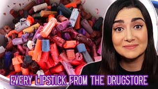 Melting Every Lipstick From The Drugstore Together [upl. by Bela]