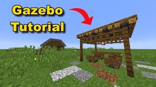 Minecraft Gazebo Hut Tutorial Very Detailed [upl. by Dniren]