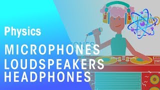 Microphones Loudspeakers amp Headphones  Magnetism  Physics  FuseSchool [upl. by Eiramanig]