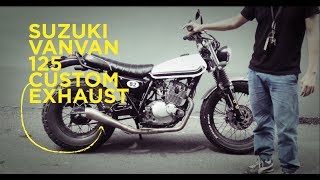 Suzuki vanvan 125 custom exhaust [upl. by Valaria]