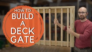 How to Build a DECK GATE [upl. by Euqnom]