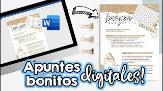 Apuntes bonitos en WORD Clases en línea ✄ Barbs Arenas Art [upl. by Marylou]