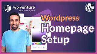 How to Setup a Homepage in WordPress [upl. by Norud]