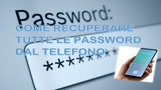 Come recuperare le password senza usare la funzione quotPassword dimenticataquot [upl. by Robert]