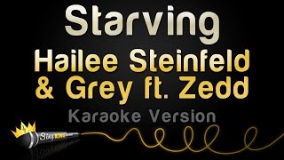 Hailee Steinfeld amp Grey ft ZEDD  STARVING Karaoke Version [upl. by Solahcin]