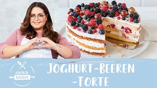 JoghurtBeerenTorte – die leckerste Sommertorte des Jahres 🌞 I Einfach Backen [upl. by Bencion106]