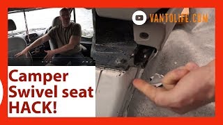 Fitting Captain  Swivel seats in your Camper Conversion  Awesome hack [upl. by Atik336]