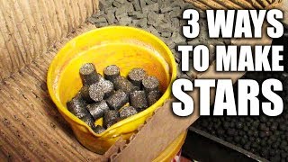 HOW TO MAKE A PYROTECHNICS STARS  3 WAYS [upl. by Nollahp]