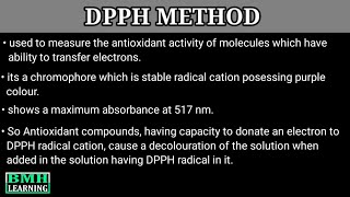 DPPH Method  Antioxidant Assay By DPPH Method  DPPH Radical Scavenging Method [upl. by Kriste]