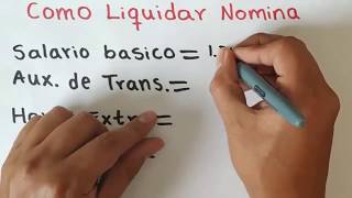 Como LIQUIDAR NOMINA ejercicio paso a paso [upl. by Celka]