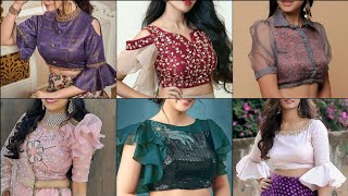 Lehenga blouse designs sleeves design baju design [upl. by Tillman415]