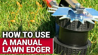 How To Use A Manual Lawn Edger  Ace Hardware [upl. by Esorbma]