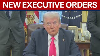 President Trump signs new executive orders [upl. by Yokum]