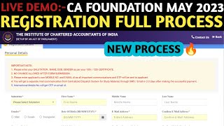 CA Foundation May 2023 Registration Full Process  How To Register CA Foundation CA Course register [upl. by Oberstone]