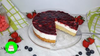 Rote Grütze Torte ohne Gelatine [upl. by Rego]