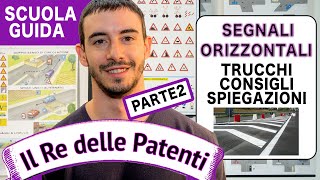 SEGNALI ORIZZONTALI pt 2  IL RE DELLE PATENTI  PATENTE B [upl. by Luci]