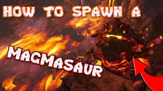 How To Spawn A Magmasaur in ARK [upl. by Averell]