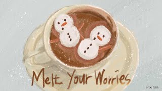 포근하고 적당히 신나는 겨울 팝송 모음 ☃️ 광고없는 팝송 3시간 ☕Drawing video [upl. by Lizette]