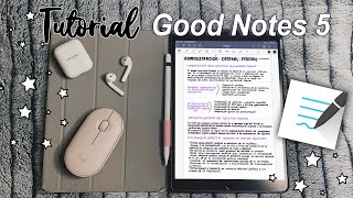 APUNTES DIGITALES en GoodNotes 5  TUTORIAL Básico♡ [upl. by Ackler547]