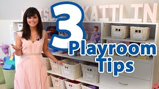 3 Playroom Organization Tips [upl. by Berl592]