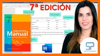 🟠 Crear TABLAS según NORMAS APA 7ma séptima edición en Word [upl. by Christoph17]