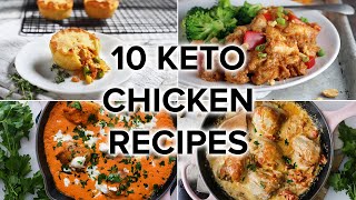 10 Delicious Keto Chicken Recipes to Keep You on Track [upl. by Leyameg]