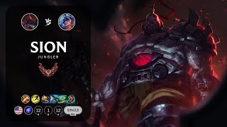 Sion Jungle vs Lee Sin  KR Master Patch 1414 [upl. by Edlyn]