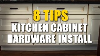 Cabinet Knobs and Pulls  8 IMPORTANT installing Tips [upl. by Aniles]