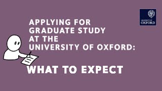 Graduate applications to Oxford What to expect once you apply [upl. by Quintina785]