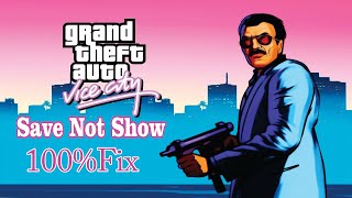 How To Fix Gta Vice City Save Not Show [upl. by Allicsirp]