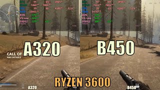 AMD B450 vs A320 Motherboard  Ryzen 3600 [upl. by Dahij]