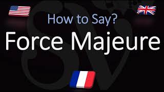 How to Pronounce Force Majeure CORRECTLY English American French Pronunciation [upl. by Demetrius]