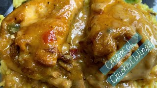 Easy Baked Chicken Wings  Cream Of Chicken  SweetHeatCooks [upl. by Siberson632]