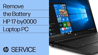 Remove the Battery  HP 17by0000 Laptop PC  HP [upl. by Conn]